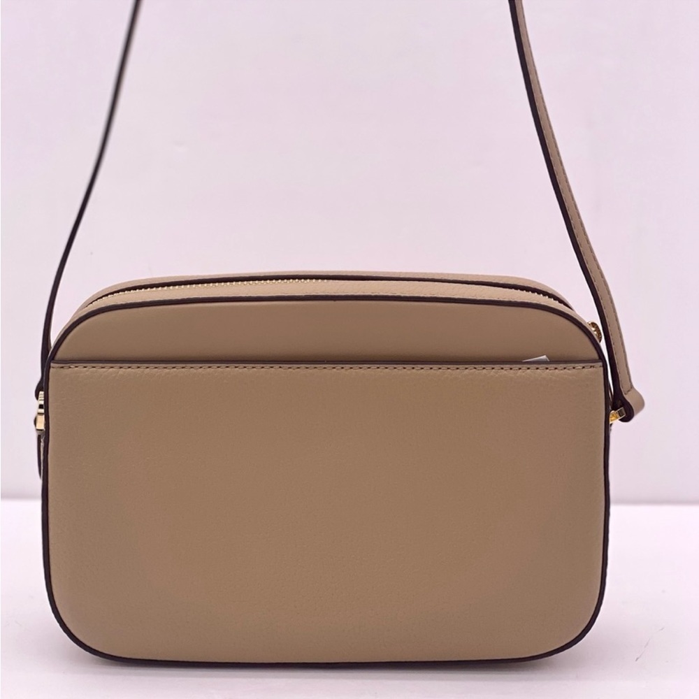 Michael Kors Large EW Zip Chain Crossbody Bag Camel color with real calf hair - Picture 5 of 11